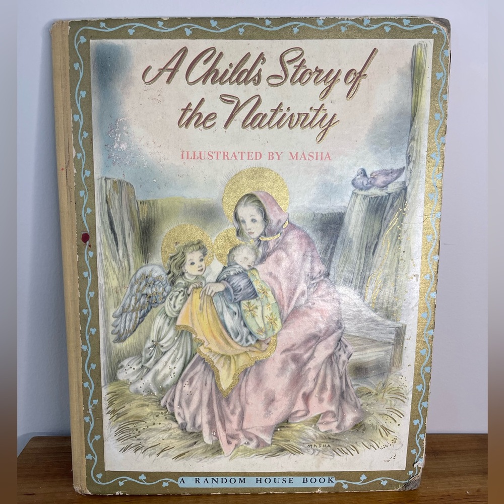 VTG/Antique 1943 copy‎ A childs story of the nativity-Louise Raymond Christmas